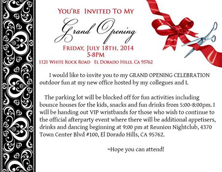 Grand Opening Invite